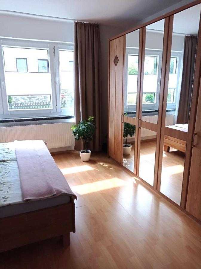 Ferienwohnung Greifenbach, Gartennutzung, Haustiere Willkommen Geyer Eksteriør billede