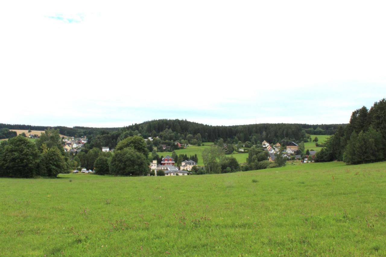 Ferienwohnung Greifenbach, Gartennutzung, Haustiere Willkommen Geyer Eksteriør billede